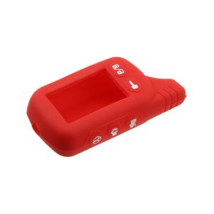 Чехол совместим с брелоком Tomahawk TZ9010 силиконовый, красный