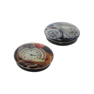 Держатель для телефона попсокет, упаковка 2шт универсальный с намоткой провода, часы