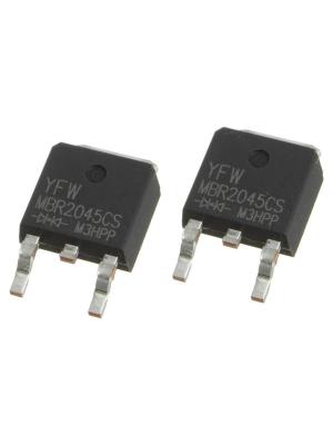 Диод Шоттки 20А 45В TO-252 MBR2045CS YFW (упаковка 4шт)