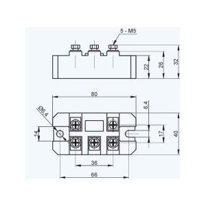 Диодный мост MDS75-8 75A 800V