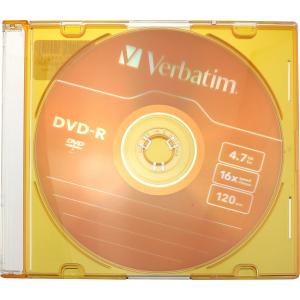 Диск VERBATIM DVD-R 16x 4.7Gb Slim Colour 
