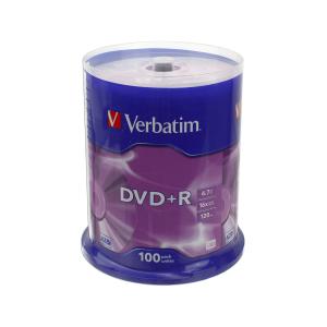 Диск Verbatim DVD+R 16x 4.7Gb по 100 банка 1/4