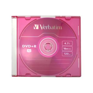 Диск Verbatim DVD+R 16x 4.7Gb Slim Colour 