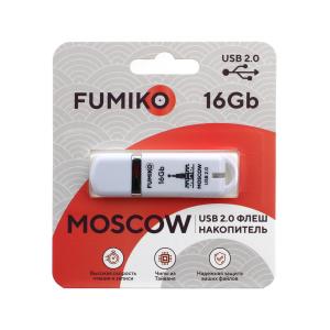 Флешка 16GB USB2 Fumiko Moscow, белая