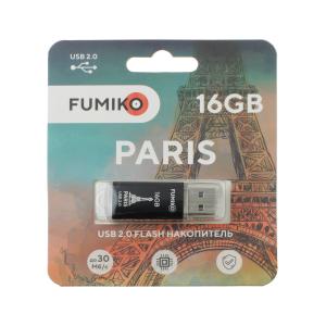 Флешка 16GB USB2 Fumiko Paris, черная