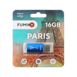 Флешка 16GB USB2 Fumiko Paris, синяя