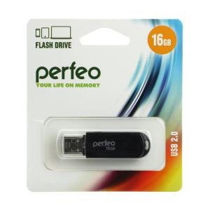 Флешка 16GB USB2 Perfeo C03 Black