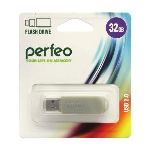 Флешка 32GB USB2 Perfeo C03 Gray