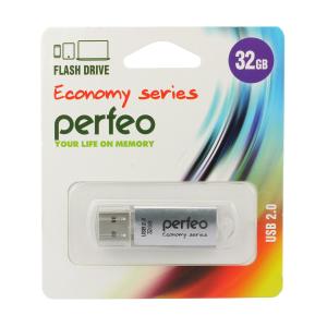 Флешка 32GB USB2 Perfeo E01 Silver