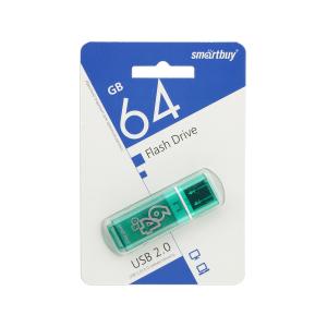 Флешка 64GB USB2 SmartBuy Glossy Green