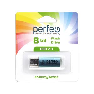 Флешка 8GB USB2 Perfeo E01 Blue