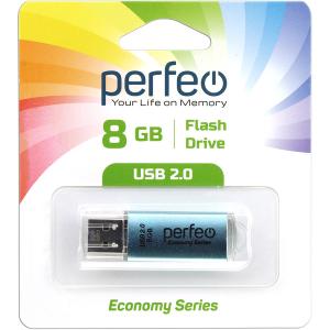 Флешка 8GB USB2 Perfeo E01 Blue