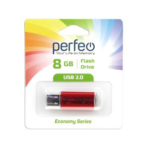 Флешка 8GB USB2 Perfeo E01 Red