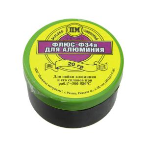 Флюс для алюминия Ф-34а, в банке 20гр 