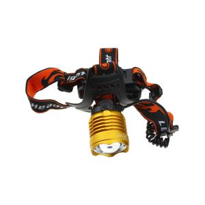 Фонарь головной 1СВД 2ACC 3.7V P-XQ41-T6, gold