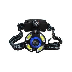 Фонарь Zoom головной 1свд 4COB 2acc Стильб Сибирский следопыт 