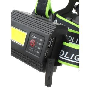 Фонарь Zoom MT-056D-PM60-TG головной 1СВД, cob, 3ACC, power bank