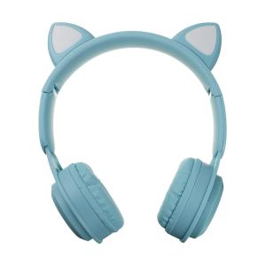 Гарнитура беспроводная MZ-08M, голубая, с ушками