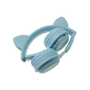 Гарнитура беспроводная MZ-08M, голубая, с ушками