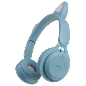 Гарнитура беспроводная MZ-08M, голубая, с ушками