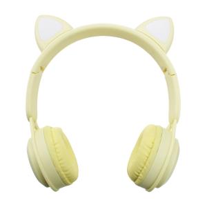 Гарнитура беспроводная MZ-08M, желтая, с ушками