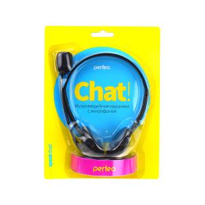 Гарнитура Perfeo Chat черная, дугой