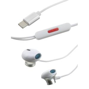 Гарнитура вакуумная Kin K-807, белая, разъем Type C 