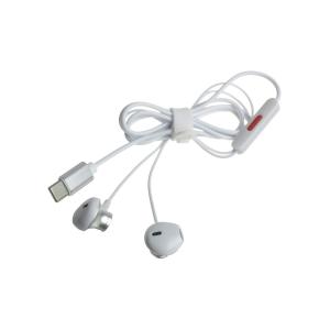 Гарнитура вакуумная Kin K-807, белая, разъем Type C 