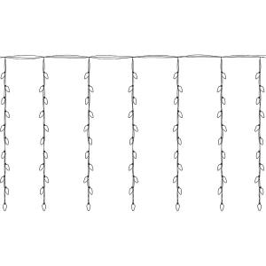 Гирлянда 100 СВД, цветная штора 1,8х1 метр