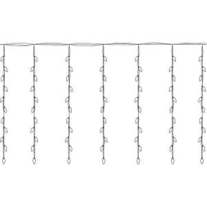 Гирлянда 110 СВД, белый теплый цвет, штора 2х2 метр