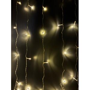 Гирлянда 110 СВД, белый теплый цвет, штора 2х2 метр