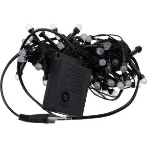 Гирлянда 120свд матовые d6мм 20м цветная, черный провод