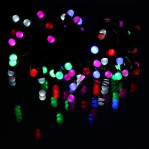 Гирлянда 120свд матовые d6мм 20м цветная, черный провод