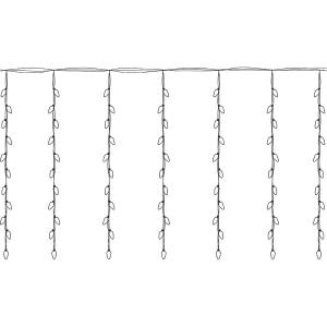 Гирлянда 144 СВД, штора синяя 3х2 метра