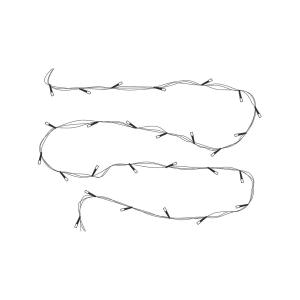 Гирлянда 170свд d6мм рубины, 19 метров, цветная, уличная, черный провод