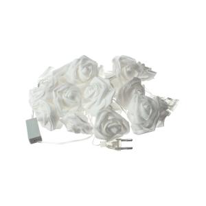 Гирлянда 20 свд, 3 метра, розы, белая, теплый белый свет