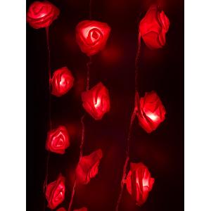 Гирлянда 20 свд, 3 метра, розы, красная