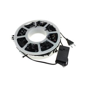 Гирлянда 200свд d6мм рубины, 38м цветная уличная, черный провод