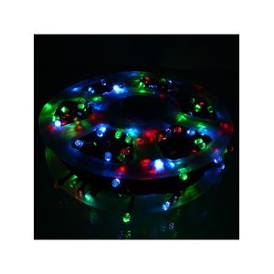 Гирлянда 220 свд d6мм рубины, 40 метров, цветная уличная, черный провод