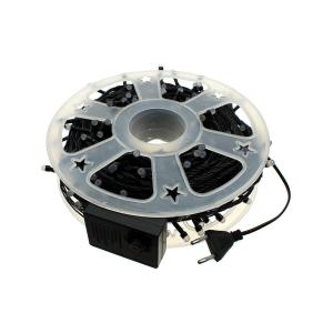 Гирлянда 240 свд матовых d6, 43 метров, цветная, уличная, черный провод