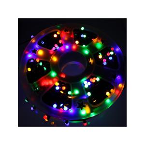 Гирлянда 240 свд матовых d6, 43 метров, цветная, уличная, черный провод