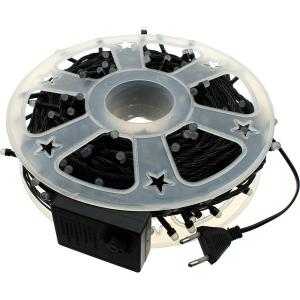 Гирлянда 240 свд матовых d6, 43 метров, цветная, уличная, черный провод