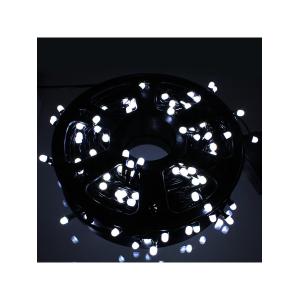 Гирлянда 240 свд матовых d6.5, 48 метров, белый холодный цвет, уличная, черный провод