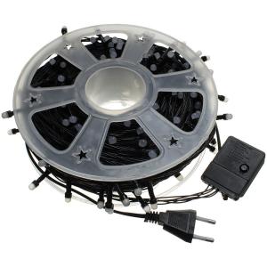 Гирлянда 240 свд матовых d6.5, 48 метров, цветная, уличная, черный провод