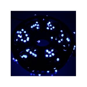 Гирлянда 240 свд матовых d6.5, 48 метров, синяя, уличная, черный провод