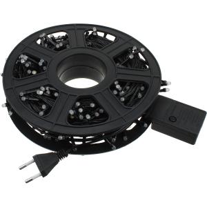 Гирлянда 270 свд матовых, 27 метров, цветная уличная, черный провод