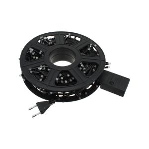 Гирлянда 270 свд матовых, 27 метров, цветная уличная, черный провод