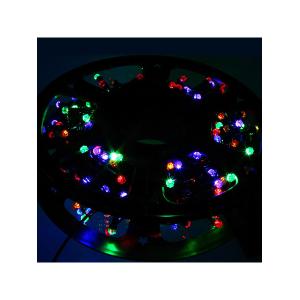 Гирлянда 270 свд рубины, 27 метров, цветная уличная, черный провод