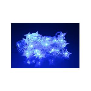 Гирлянда 30 свд, 3 метра, звезды, синяя, упаковка 3шт