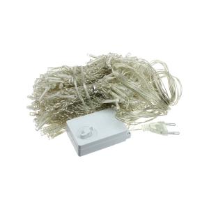 Гирлянда 300 СВД, синяя штора 3х3 метра